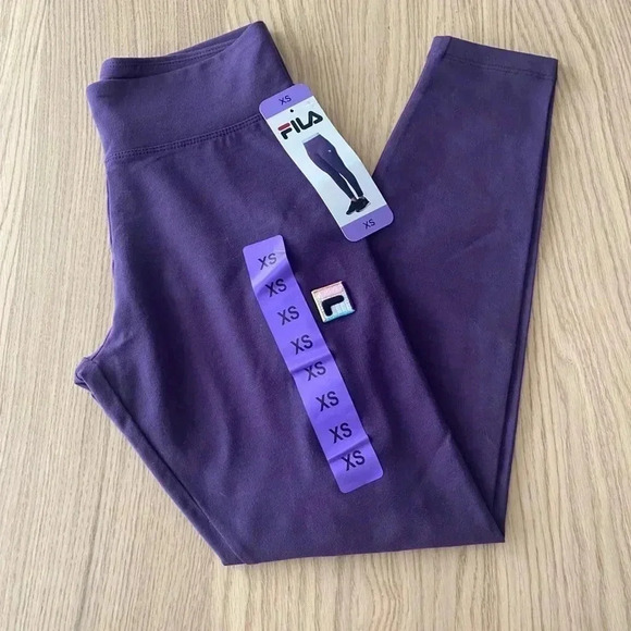 🆕Fila High Waist Leggings Purple XS🆕 - Picture 4 of 6